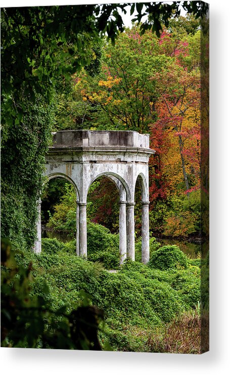 Autumn Acrylic Print featuring the photograph Autumn in Tibbetts Brook Park 2 by Kevin Suttlehan