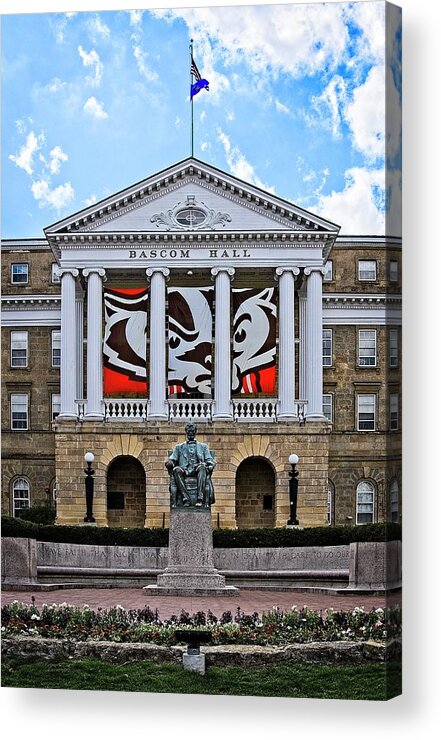 Madison Acrylic Print featuring the photograph Bascom Hall - Madison - Wisconsin by Steven Ralser