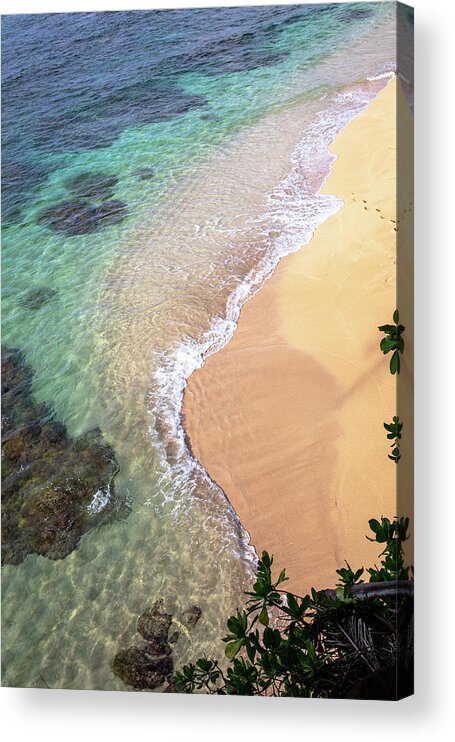 Kauai Acrylic Print featuring the photograph Beach With a View by Tony Spencer