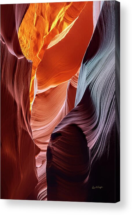 Antelope Canyon Acrylic Print featuring the photograph Beckoning by Dan McGeorge