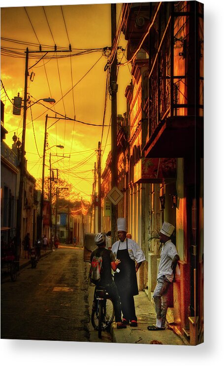 Cuba Acrylic Print featuring the photograph Before supper by Micah Offman