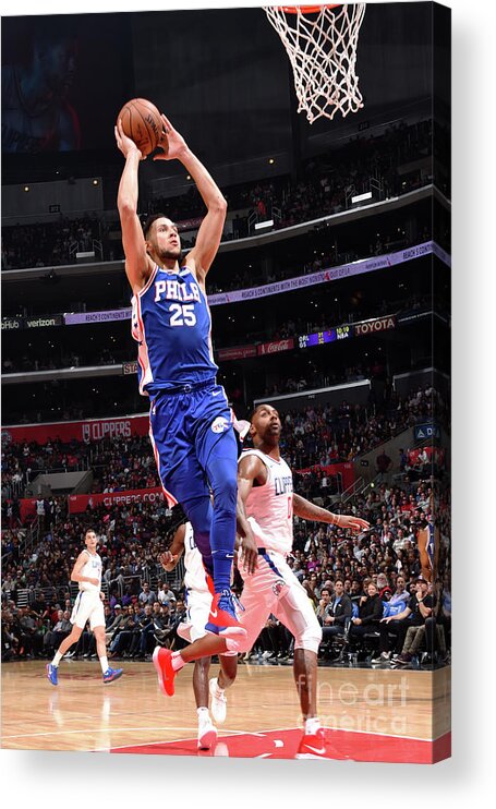 Ben Simmons Acrylic Print featuring the photograph Ben Simmons by Andrew D. Bernstein