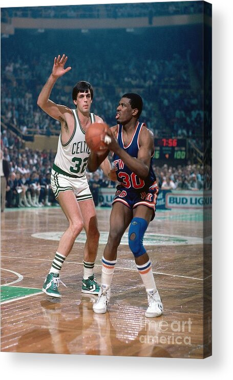1980-1989 Acrylic Print featuring the photograph Bernard King and Kevin Mchale by Dick Raphael