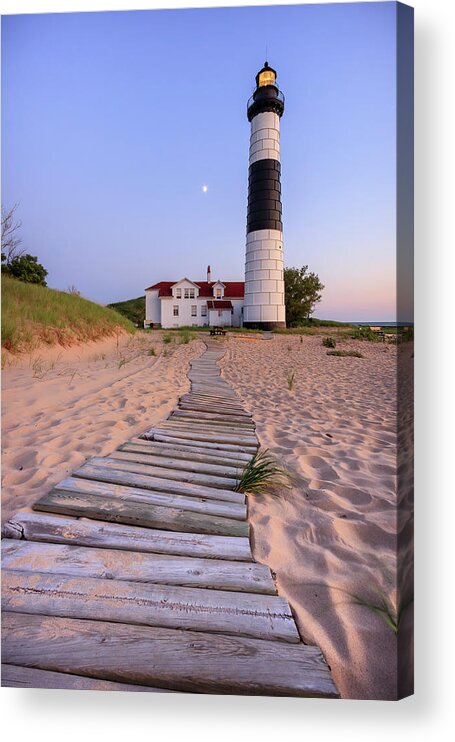 3scape Photos Acrylic Print featuring the photograph Big Sable Point Lighthouse by Adam Romanowicz