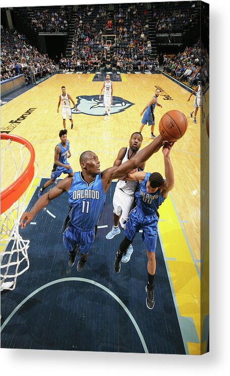 Nba Pro Basketball Acrylic Print featuring the photograph Bismack Biyombo by Joe Murphy