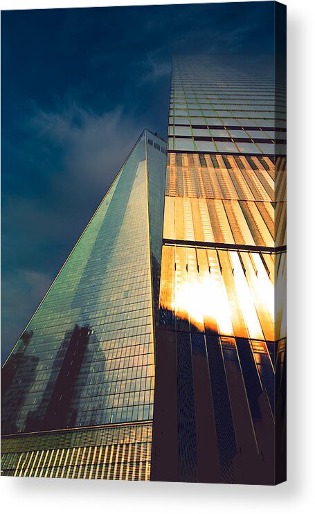 Architecture Acrylic Print featuring the photograph Blue Skies are the Limit by Montez Kerr