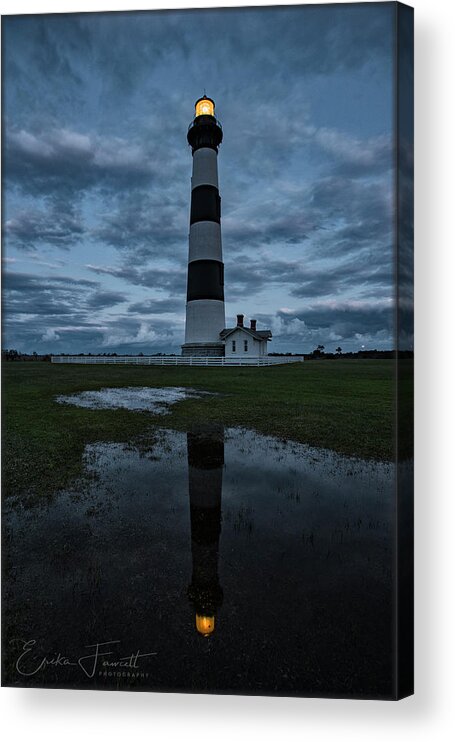 Lighthouse Acrylic Print featuring the photograph Bodie Reflection by Erika Fawcett