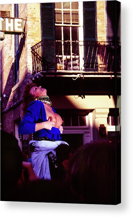 Bourbon Street Acrylic Print featuring the photograph Cabaret - Bourbon Street, French Quarter, New Orleans by Earth And Spirit