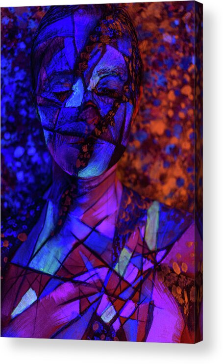 Bodypaint Acrylic Print featuring the painting Broken Pieces by Matt Deifer