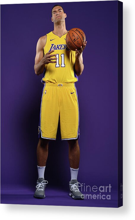 Media Day Acrylic Print featuring the photograph Brook Lopez by Aaron Poole