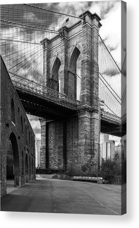 Brooklyn Acrylic Print featuring the photograph Brooklyn Bridge by Pablo Saccinto