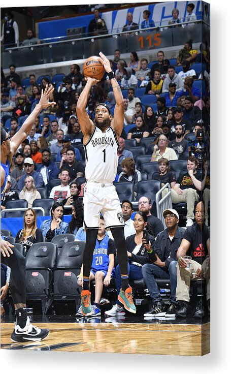 Bruce Brown Acrylic Print featuring the photograph Brooklyn Nets v Orlando Magic by Gary Bassing