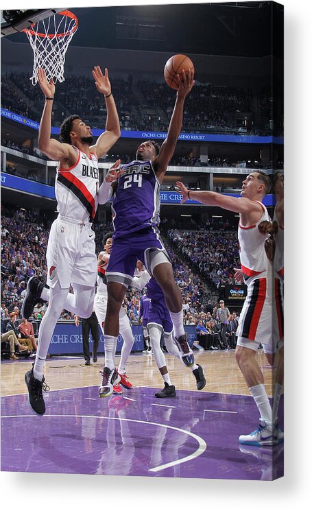 Buddy Hield Acrylic Print featuring the photograph Buddy Hield and Skal Labissiere by Rocky Widner