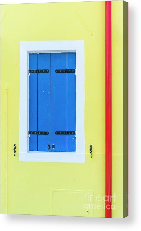 Italy Venice Acrylic Print featuring the photograph Burano colours, Italy by Neale And Judith Clark