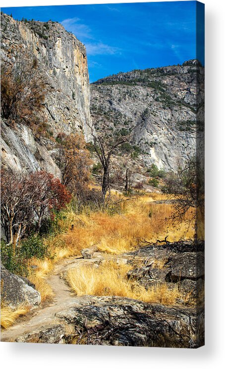Hiking Acrylic Print featuring the photograph By The Way by Stephen Sloan