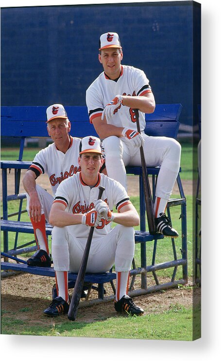 1980-1989 Acrylic Print featuring the photograph Cal Ripken by Ronald C. Modra/sports Imagery