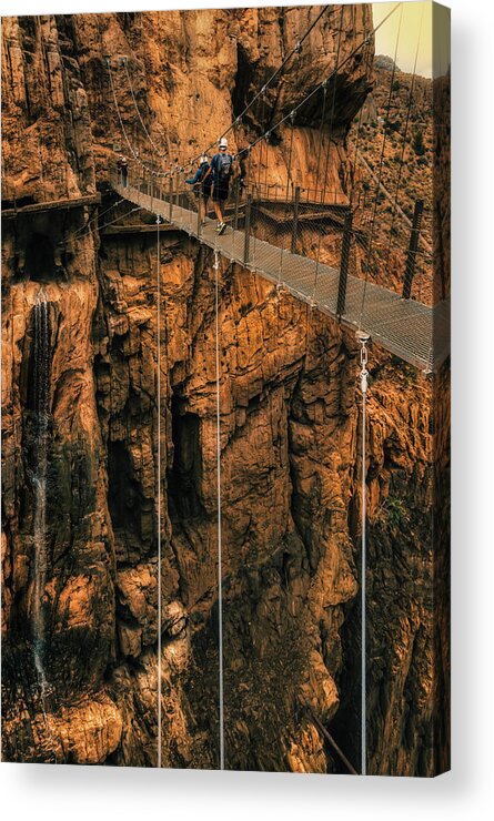 Caminito Del Rey Acrylic Print featuring the photograph Caminito del Rey New Bridge by Micah Offman