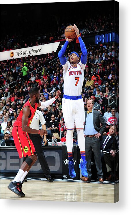 Atlanta Acrylic Print featuring the photograph Carmelo Anthony by Scott Cunningham