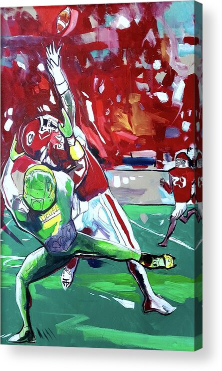 Catch That Acrylic Print featuring the painting Catch That by John Gholson