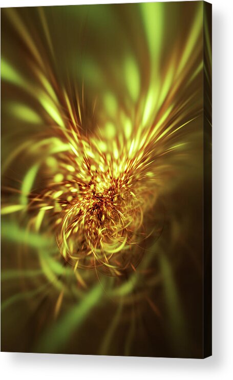  Acrylic Print featuring the digital art Caterpillar by Jo Voss