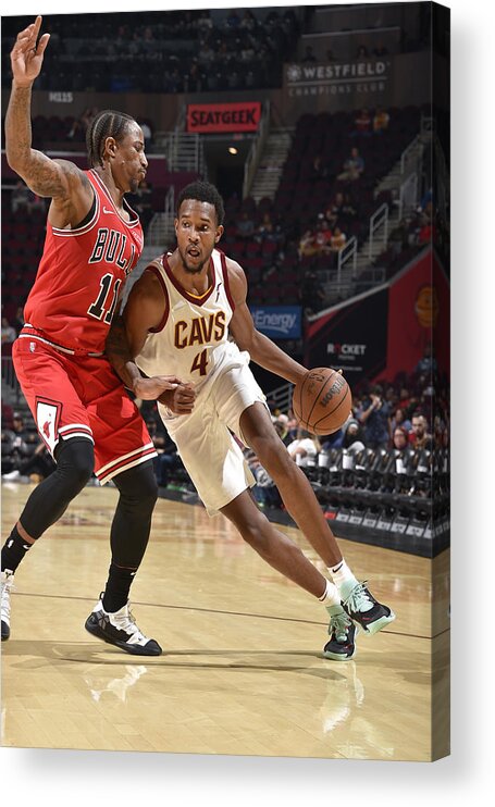 Nba Pro Basketball Acrylic Print featuring the photograph Chicago Bulls v Cleveland Cavaliers by David Liam Kyle