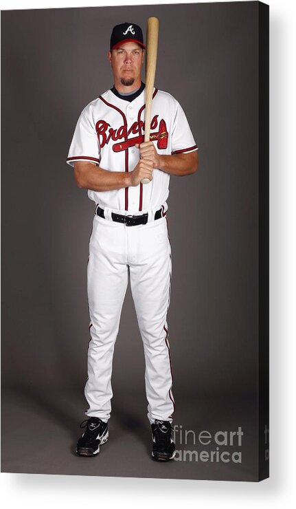 Media Day Acrylic Print featuring the photograph Chipper Jones by Chris Graythen