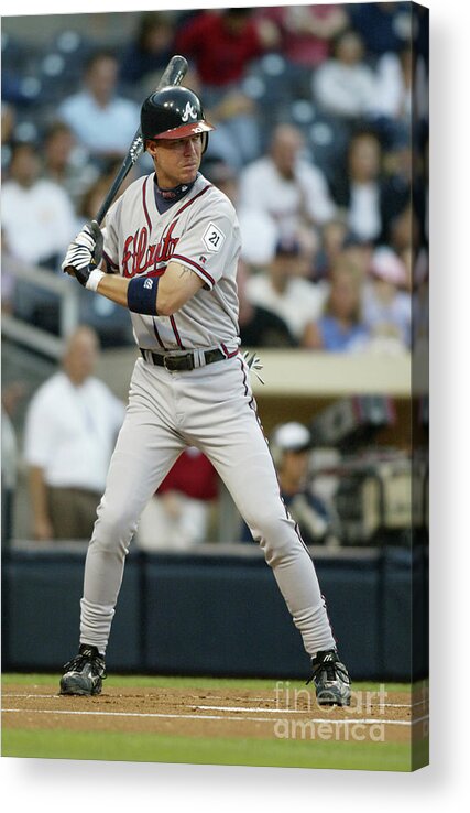 California Acrylic Print featuring the photograph Chipper Jones by Streeter Lecka