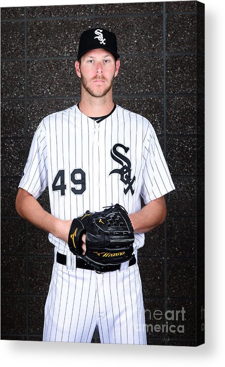 Media Day Acrylic Print featuring the photograph Chris Sale by Jennifer Stewart