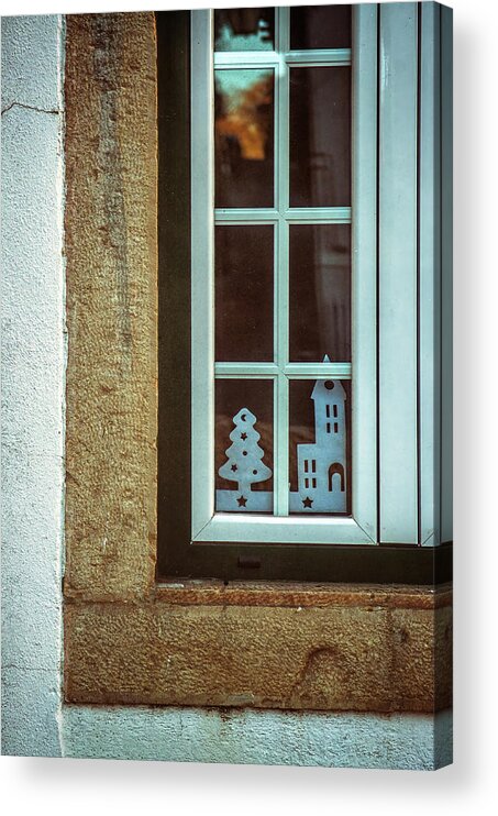 Sintra Acrylic Print featuring the photograph Christmas Window by Carlos Caetano