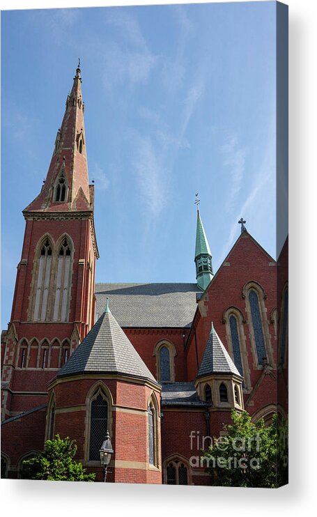 Boston Acrylic Print featuring the photograph Church of the Advent in Boston by Bob Phillips