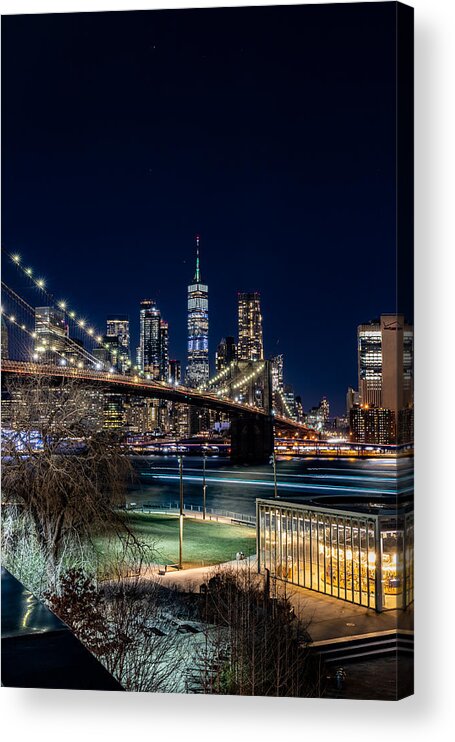 Long Exposure Acrylic Print featuring the photograph City of Colors by Kevin Plant