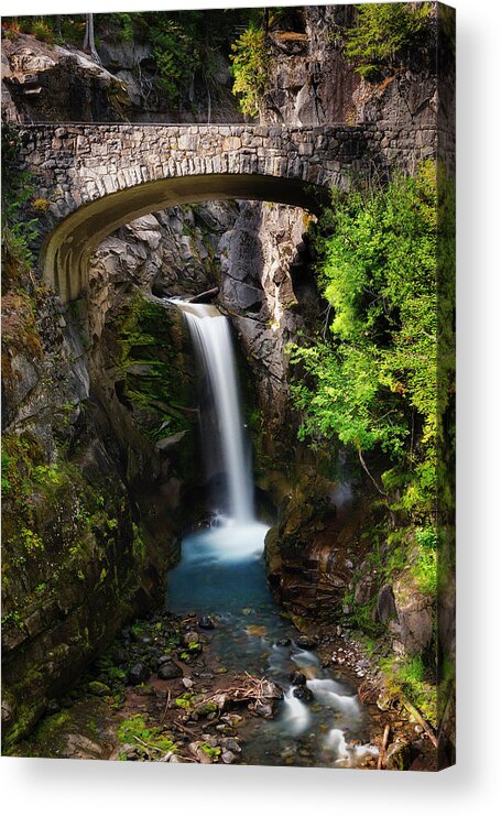 Christine Falls Acrylic Print featuring the photograph Classic Christine Falls by Ryan Manuel