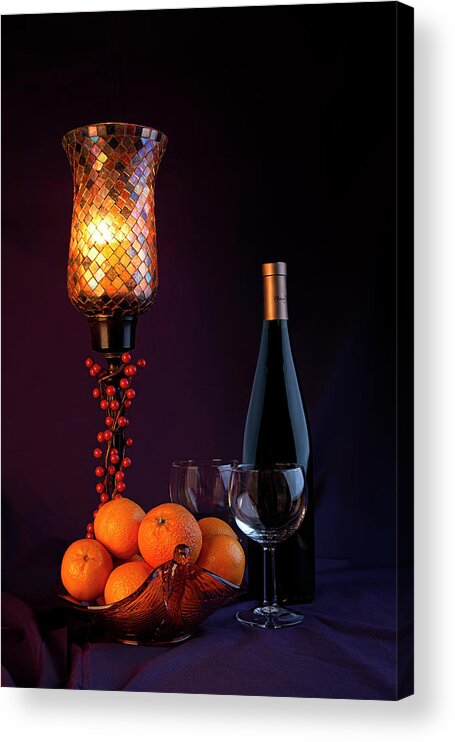 Fruit Acrylic Print featuring the photograph Clementine Wine by Tom Mc Nemar