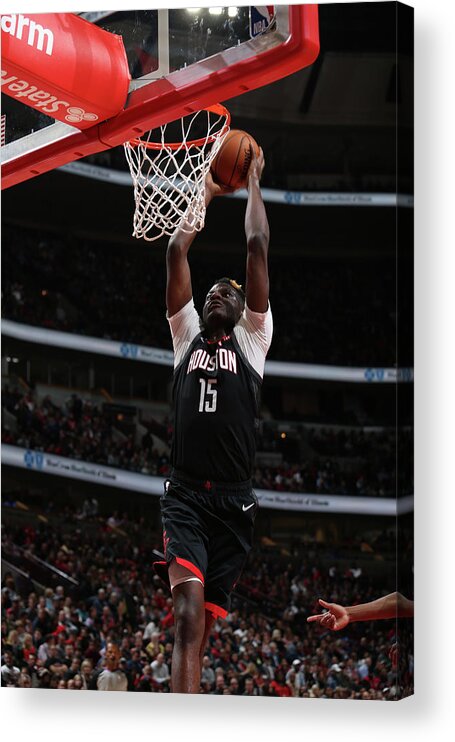 Nba Pro Basketball Acrylic Print featuring the photograph Clint Capela by Gary Dineen