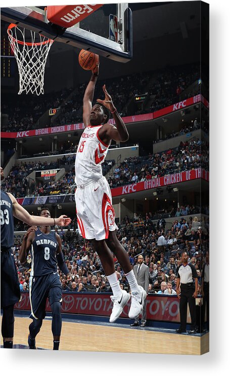 Nba Pro Basketball Acrylic Print featuring the photograph Clint Capela by Joe Murphy