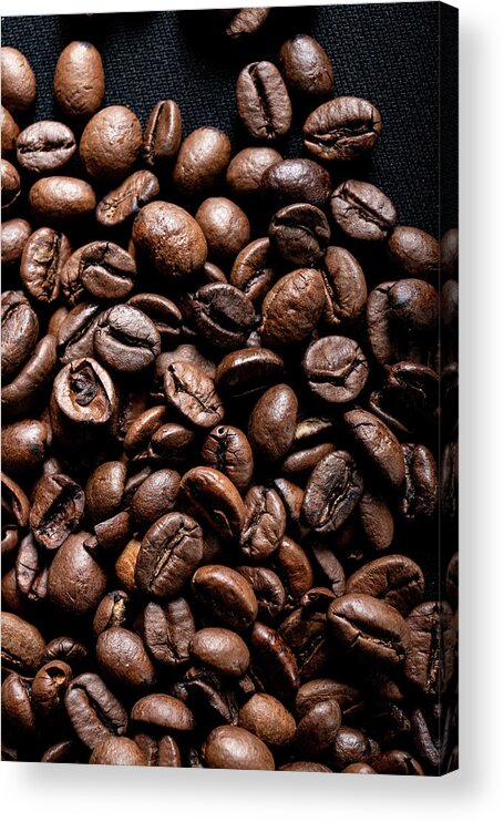 Mason Jar Acrylic Print featuring the photograph Coffee Beans no. 3 by Bruce Davis