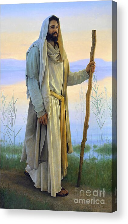 Jesus Acrylic Print featuring the painting Come Follow Me by Greg Olsen