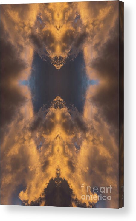Clouds Acrylic Print featuring the digital art Convergence of air and light by Adriana Mueller