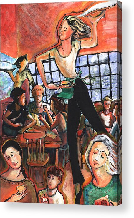 Portrait Acrylic Print featuring the painting Copper Creek Ballet by Catharine Gallagher