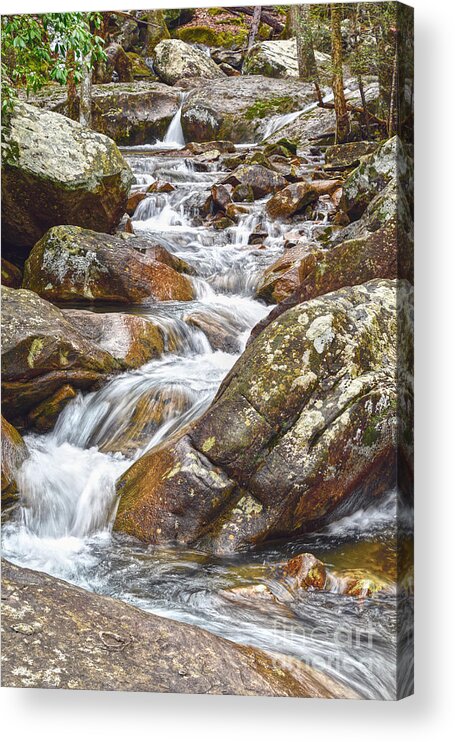 Tennessee Acrylic Print featuring the photograph Creek Among Boulders by Phil Perkins