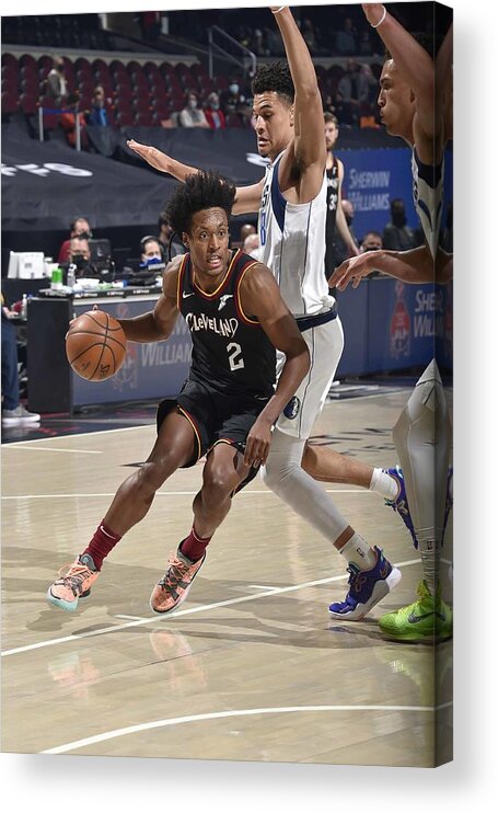 Nba Pro Basketball Acrylic Print featuring the photograph Dallas Mavericks v Cleveland Cavaliers by David Liam Kyle