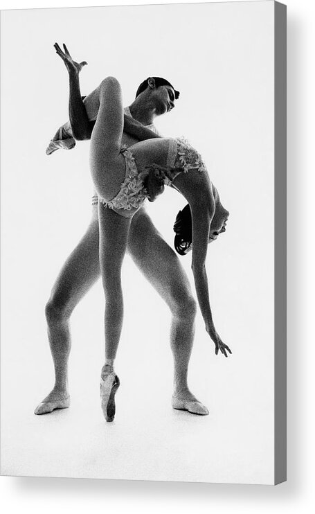 Dance Acrylic Print featuring the photograph Dancers in Balanchine's Bugaku by Bert Stern