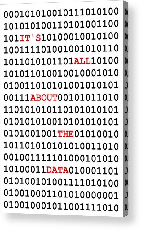 Richard Reeve Acrylic Print featuring the digital art Data by Richard Reeve