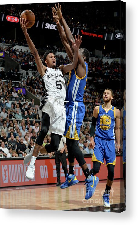 Nba Pro Basketball Acrylic Print featuring the photograph Dejounte Murray by Mark Sobhani