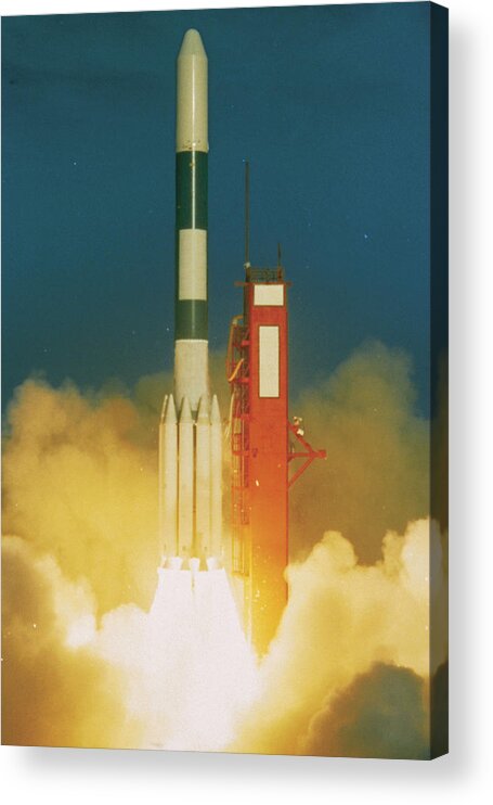 Taking Off Acrylic Print featuring the photograph Delta 170 launching by Comstock Images