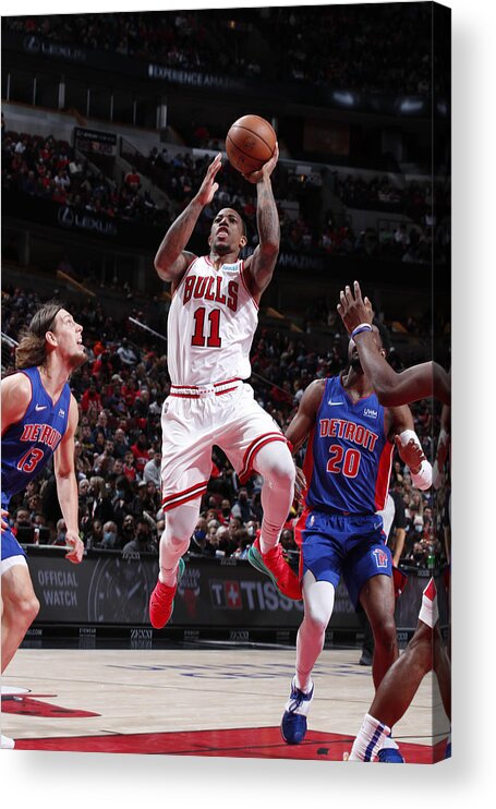 Demar Derozan Acrylic Print featuring the photograph Demar Derozan by Jeff Haynes