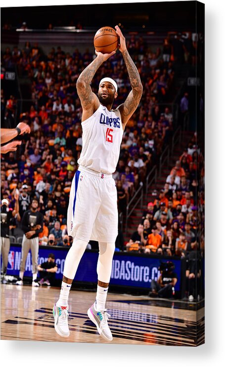 Demarcus Cousins Acrylic Print featuring the photograph Demarcus Cousins by Barry Gossage