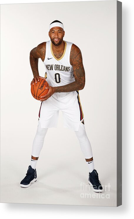 Demarcus Cousins Acrylic Print featuring the photograph Demarcus Cousins by Jonathan Bachman