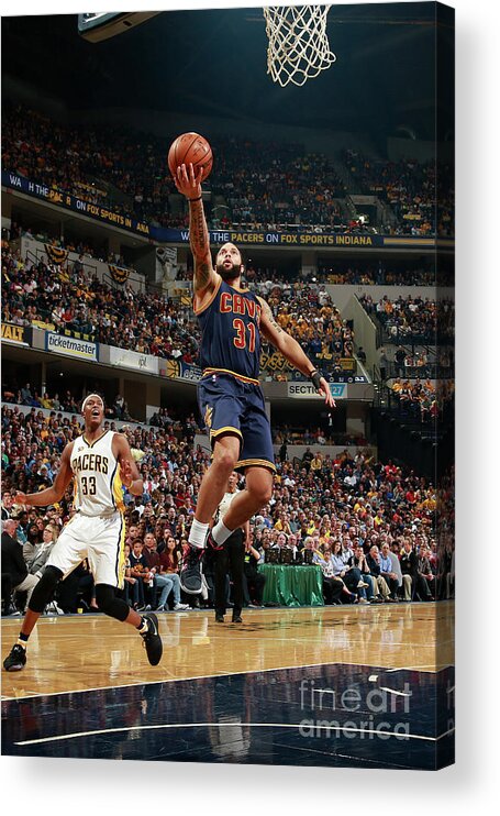 Playoffs Acrylic Print featuring the photograph Deron Williams by Jeff Haynes