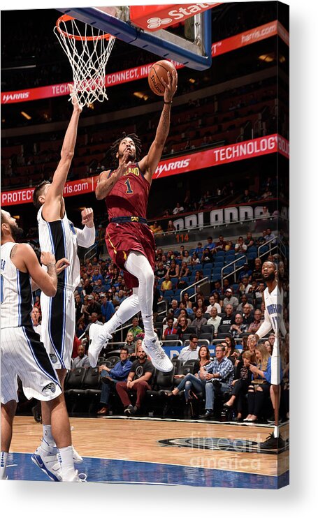 Nba Pro Basketball Acrylic Print featuring the photograph Derrick Rose by Gary Bassing